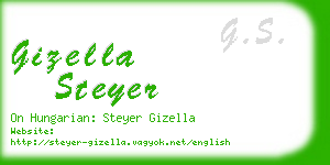 gizella steyer business card